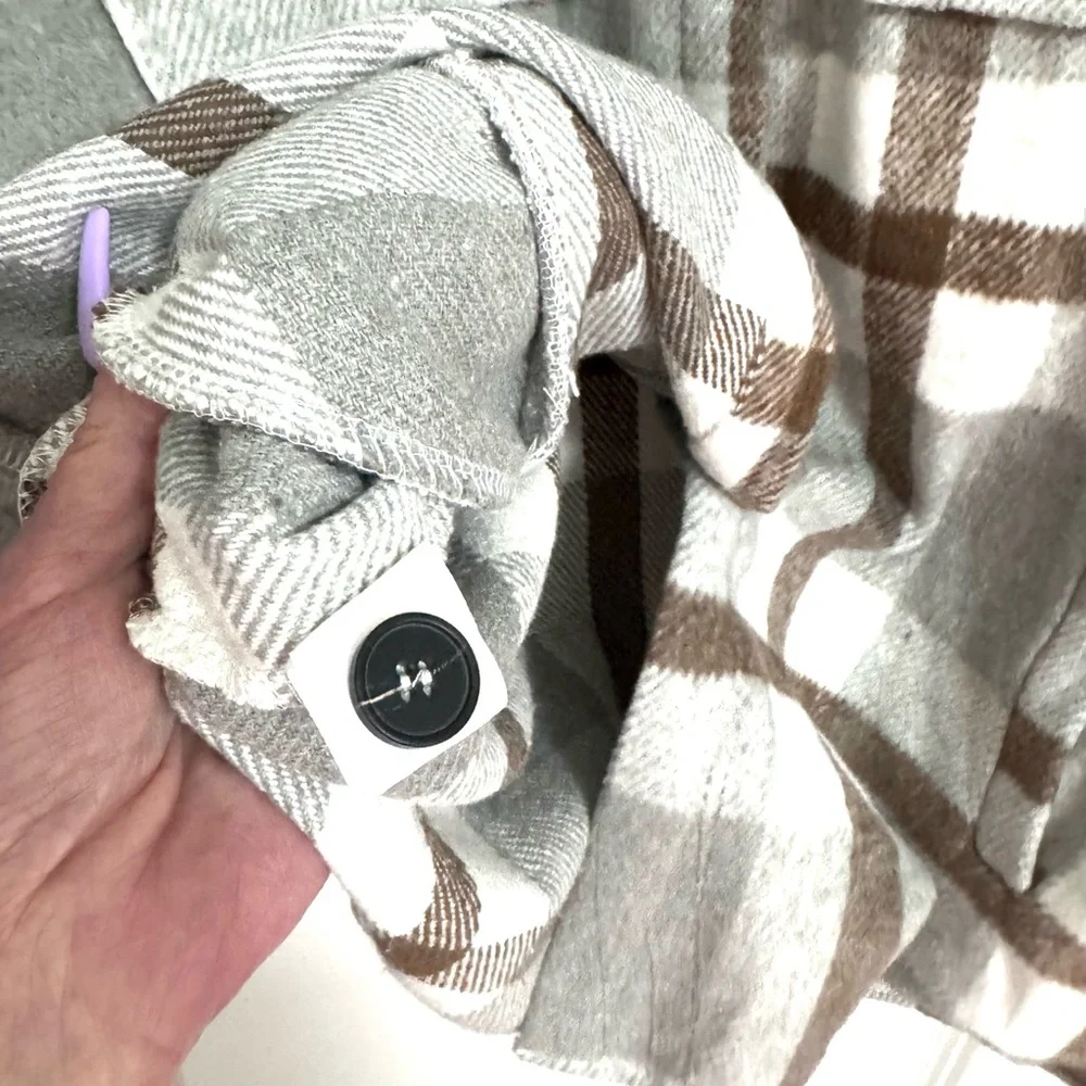 New Plaid Oversized Jacket for Women - Picture 8 of 8
